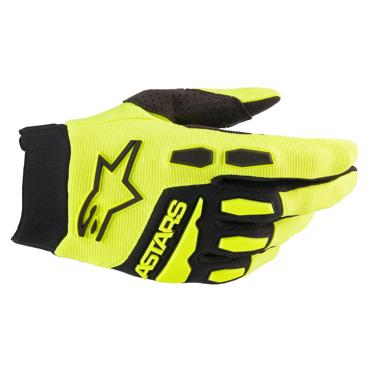 Alpinestars 2022-2025 Full Bore Gloves - Yellow Fluro Black