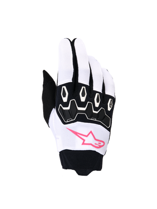 Alpinestars 2026 Stella Full Bore V2 Women's Gloves - White/Pink/Fluo Black