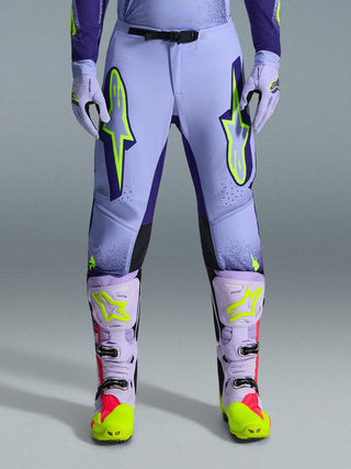 Alpinestars 2026 Supertech Scenz Pants - Purple/Fluro-Yellow