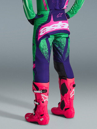 Alpinestars 2026 Techstar Nomur Pants - Deep-Purple/Green/Fluro Pink