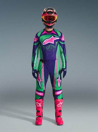Alpinestars 2026 Techstar Nomur Pants - Deep-Purple/Green/Fluro Pink