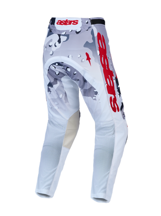 Alpinestars 2027 Racer Air Lone Pants - Gray Camo / White / Fire Red