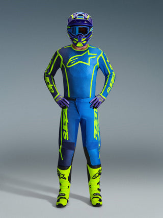 Alpinestars 2026 Fluid Apex Pants - Blue/Yellow Fluro