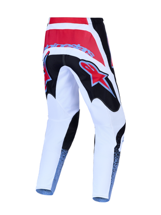 Alpinestars 2027 Fluid Drag Pants - Black / White / Light Blue / Red Fluo