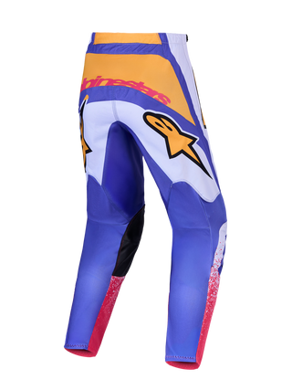 Alpinestars 2027 Youth Fluid Drag Pants - Light Lilac / Blue Iris / Gold