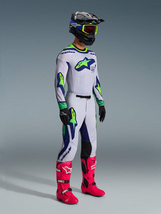 Alpinestars 2026 Supertech Vista Pants -Light Gray/Yellow Fluro/Blue