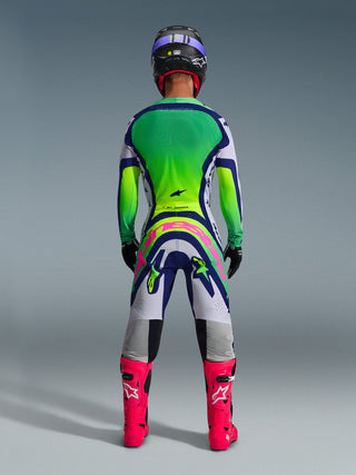 Alpinestars 2026 Supertech Vista Pants -Light Gray/Yellow Fluro/Blue