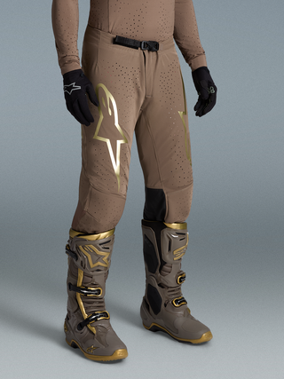 Alpinestars Supertech Air Gold LE Pants - Earth Brown / Gold