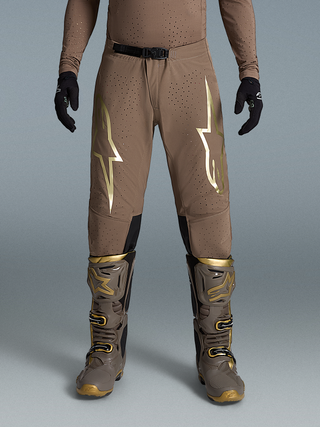 Alpinestars Supertech Air Gold LE Pants - Earth Brown / Gold