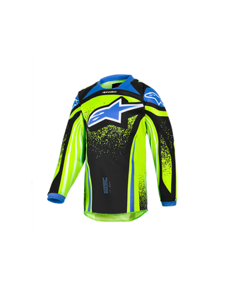 Alpinestars 2026 Kids Racer Nomur Jersey - Dark-Navy/Fluro-Yellow/Ucla Blue