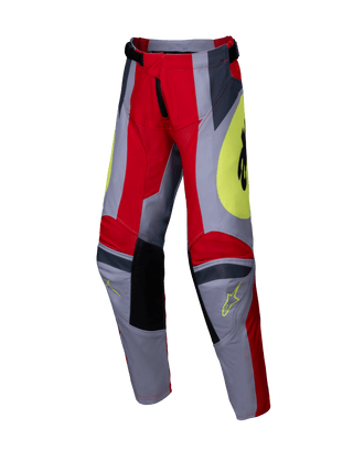 Alpinestars 2025 Youth Racer Melt Pants - Bright Red/Gray