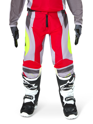 Alpinestars 2025 Youth Racer Melt Pants - Bright Red/Gray