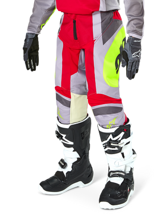 Alpinestars 2025 Youth Racer Melt Pants - Bright Red/Gray