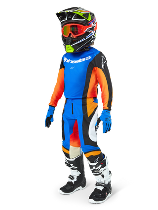 Alpinestars 2025 Youth Racer Melt Pants - Orange/Blue