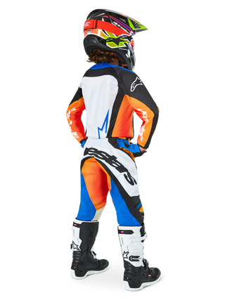 Alpinestars 2025 Youth Racer Melt Pants - Orange/Blue