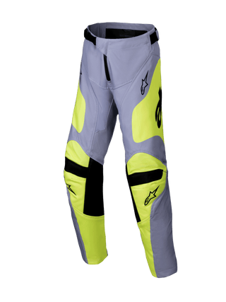 Alpinestars 2025 Youth Racer Veil Pants - Gray Fluro Yellow