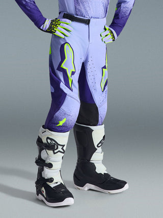 Alpinestars 2026 Youth Supertech Scenz Pants -Purple/Yellow Fluro