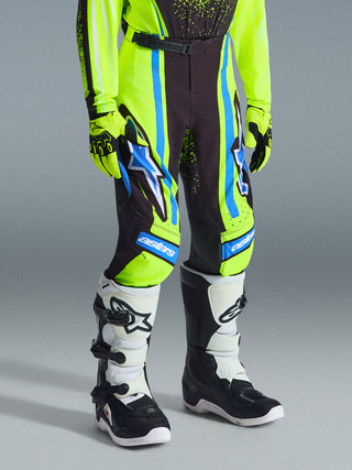 Alpinestars 2026 Youth Supertech Nomur Pants - Dark-Navy/Fluro-Yellow/Ucla Blue