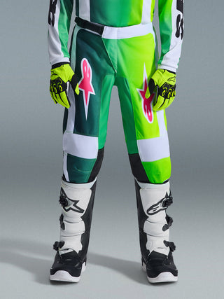 Alpinestars 2026 Youth Fluid Portl Pants - Green/White/Black