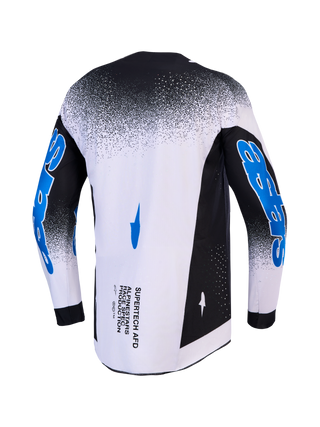 Alpinestars 2027 Supertech Hiten AFD Jersey - Black / Light Lilac / Blithe Blue