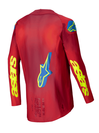 Alpinestars 2025 Supertech Maker Jersey - Bright Red Fluro Yellow