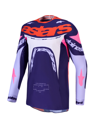 Alpinestars 2027 Supertech Dyna Jersey - Light Violet / Deep Purple / Pink Fluo