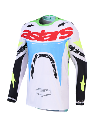 Alpinestars 2027 Supertech Dyna Jersey - Light Lilac / Green Fluo / Black
