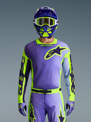 Alpinestars 2026 Racer Portl Jersey - Purple/Fluro Yellow