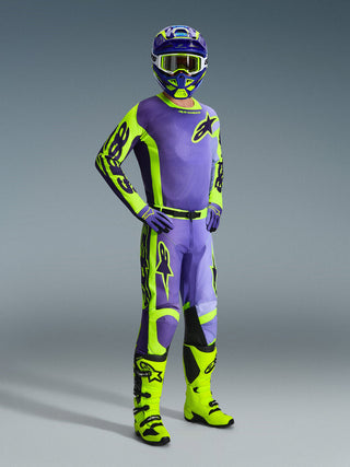 Alpinestars 2026 Racer Portl Jersey - Purple/Fluro Yellow