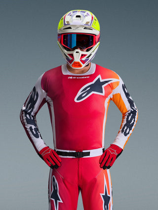 Alpinestars 2026 Racer Portl Jersey - Red/Light Gray/Dark Gray