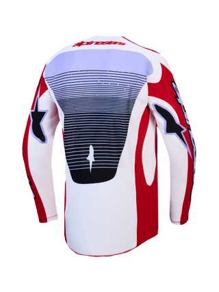Alpinestars 2027 Techstar Maven Jersey - Fire Red / White / Lavender / Black