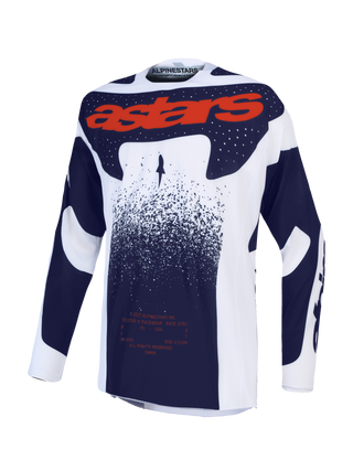 Alpinestars 2027 Techstar Swan Jersey - Light Lilac / Dark Gray / Red Fluo