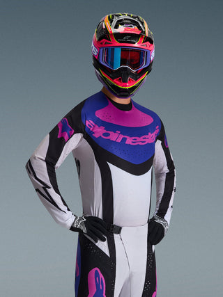 Alpinestars 2026 Techstar Knif Jersey - Black/Light Gray/Purple