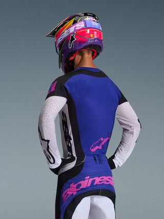 Alpinestars 2026 Techstar Knif Jersey - Black/Light Gray/Purple