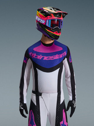 Alpinestars 2026 Techstar Knif Jersey - Black/Light Gray/Purple