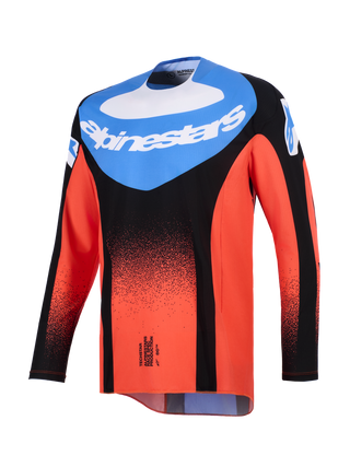 Alpinestars 2026 Techstar Knif Jersey - Orange/Black/Ucla Blue