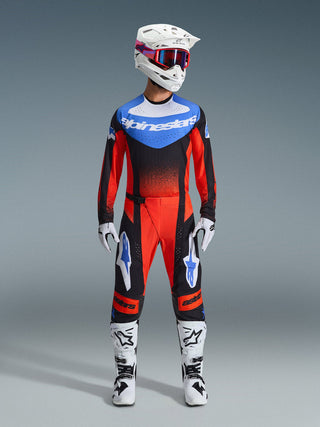 Alpinestars 2026 Techstar Knif Jersey - Orange/Black/Ucla Blue