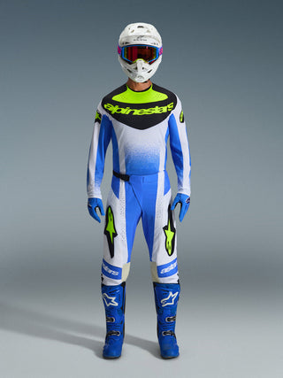 Alpinestars 2026 Techstar Knif Jersey - Ucla Blue/Black/Yellow Fluro