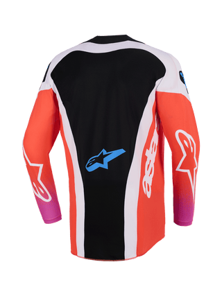 Alpinestars 2026 Techstar Knif Jersey - Light Gray/Orange/Fluro Black