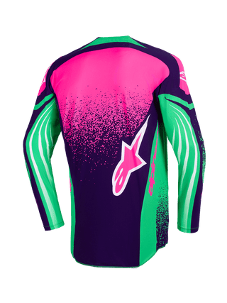 Alpinestars 2026 Techstar Nomur Jersey - Deep Purple/Green/ Fluro Pink