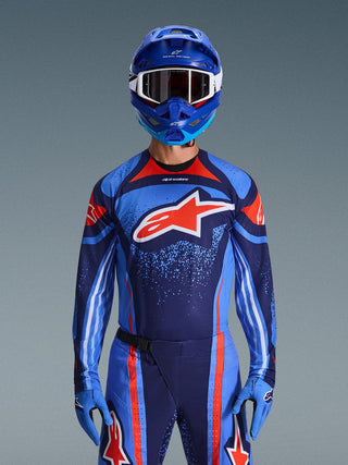 Alpinestars 2026 Techstar Nomur Jersey - Dark Navy/Orange/Ucla Blue