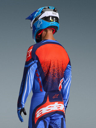 Alpinestars 2026 Techstar Nomur Jersey - Dark Navy/Orange/Ucla Blue