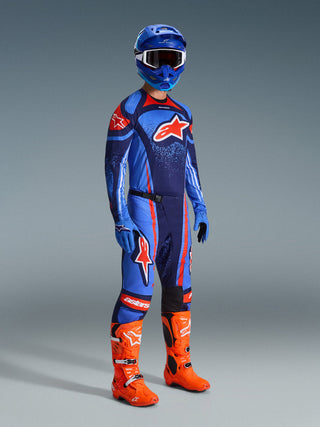 Alpinestars 2026 Techstar Nomur Jersey - Dark Navy/Orange/Ucla Blue
