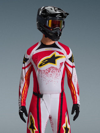 Alpinestars 2026 Techstar Nomur Jersey - Light Gray/Red/Black