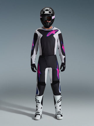 Alpinestars 2026 Fluid Grid Jersey - Black/Light Gray/Purple