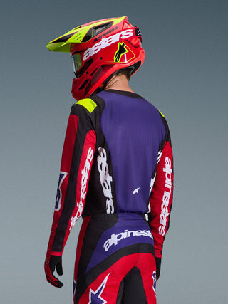 Alpinestars 2026 Fluid Grid Jersey - Red/Black/Purple