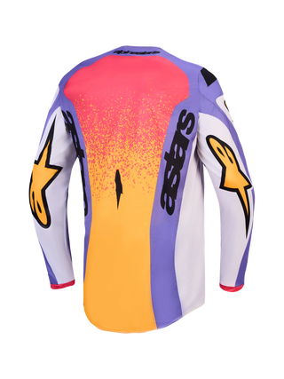 Alpinestars 2027 Youth Fluid Drag Jersey - Light Lilac / Blue Iris / Gold