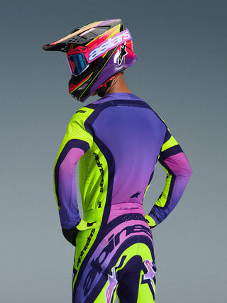 Alpinestars 2026 Supertech Vista Jersey - Yellow/Purple/Black