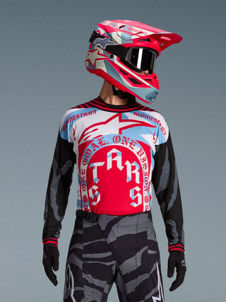 Alpinestars Techstar Beast Coast Limited Edition Jersey - Pirate Black / Hot Orange