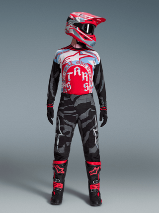 Alpinestars Techstar Beast Coast Limited Edition Jersey - Pirate Black / Hot Orange